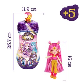 Magic Mixies Pixlings Magic Pixlings Dolls, 4 Different Dolls: 2 New and 2 New Fashion Dolls, 15 cm, Secret Toy with Potions, Famous (MG101000)