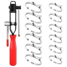 CV Boot Clamp Pliers, 13 PCS Stainless Steel Universal CV Boot Clamp Tool Kit Adjustable CV Axle Boot Repair Kit Automotive Drive Shaft CV Boot Band Clamps cv boot expander tool for Most Cars