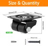 Heavy Duty Casters Set of Plate Casters 4 Low Profile