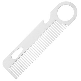 Beavorty 3pcs Stainless Steel Beard Grooming Comb for Men Portable Fine Tooth Styling Comb Hand-polished Design for Easy Combing and Moisture for Beard Care and Maintenance