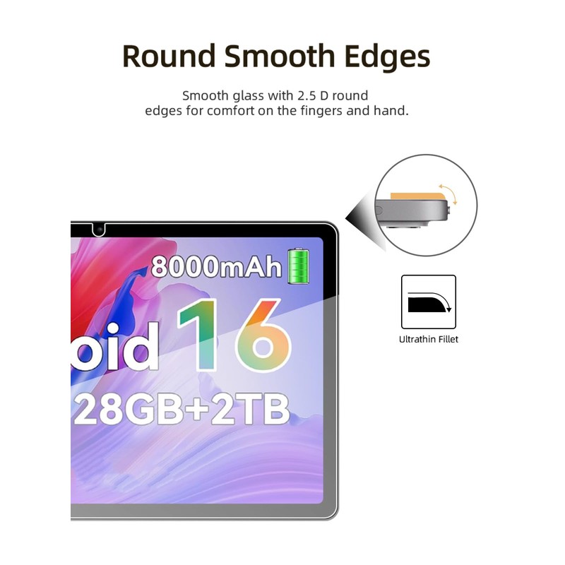 WUNIAK Screen Protector for KINGRID T90 11 inch Android 16