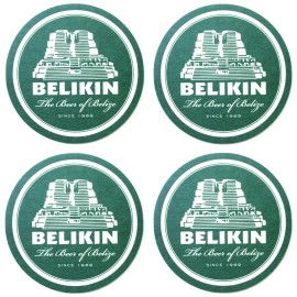 Belikin Lot 4 NEW Belize Belikin Beer Coasters Mats Mayan Ruin Temple Altun Ha