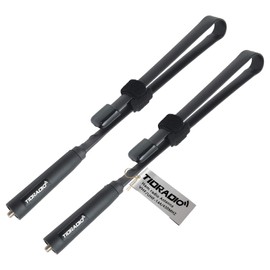TIDRADIO Ham Radio Antenna SMA-Female 18.8-inch High Gain Foldable CS Tactical Antenna-VHF/UHF 144/430MHz for Baofeng UV-5R BF-F8HP Pro 5RM UV-21R K5PLUS GM-15Pro AR-152 UV-5G Plus Accessories-2 Pack