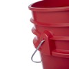 Hudson Exchange Premium 5 Gallon Bucket, HDPE (Red, 12 Pack)