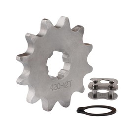 WOOSTAR Motorcycle 420-12T Front Sprocket 17mm Replacement for 50cc 70cc 90cc 110cc 125cc Dirt Pit Bike Mini Bike ATV 4 Wheeler Moped
