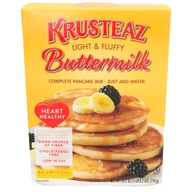 Krusteaz Light & Fluffy Buttermilk Heart Healthy Pancake Mix 25.2 oz