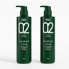 [Wellbeing Warehouse] Amos Green Tea Real Feel Shampoo for Oily Hair 500g 2 Packs / [웰빙창고] 아모스 녹차실감 샴푸액 지성 500g 2개