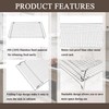 Set of 2 Cooling Racks with Folding Legs，for Cooking, Roasting,