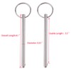 4 Pack Quick Release Pin, Diameter 1/4"(6.3mm), Overall Length 4.1"(105mm),