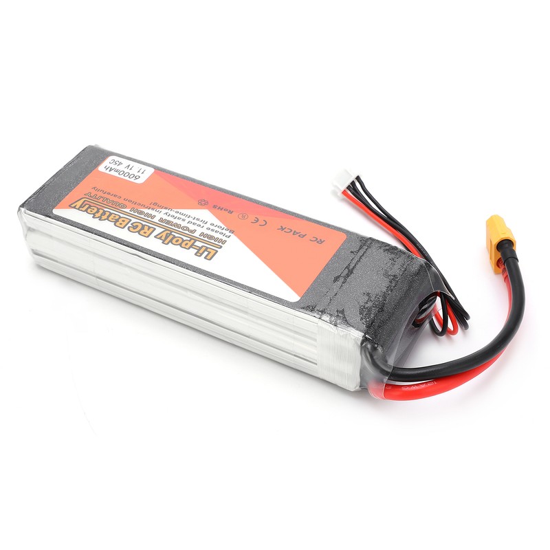 6000mAh LargeCapacity Lithium Battery 11.1V 45C 3S XT60 Plug Model