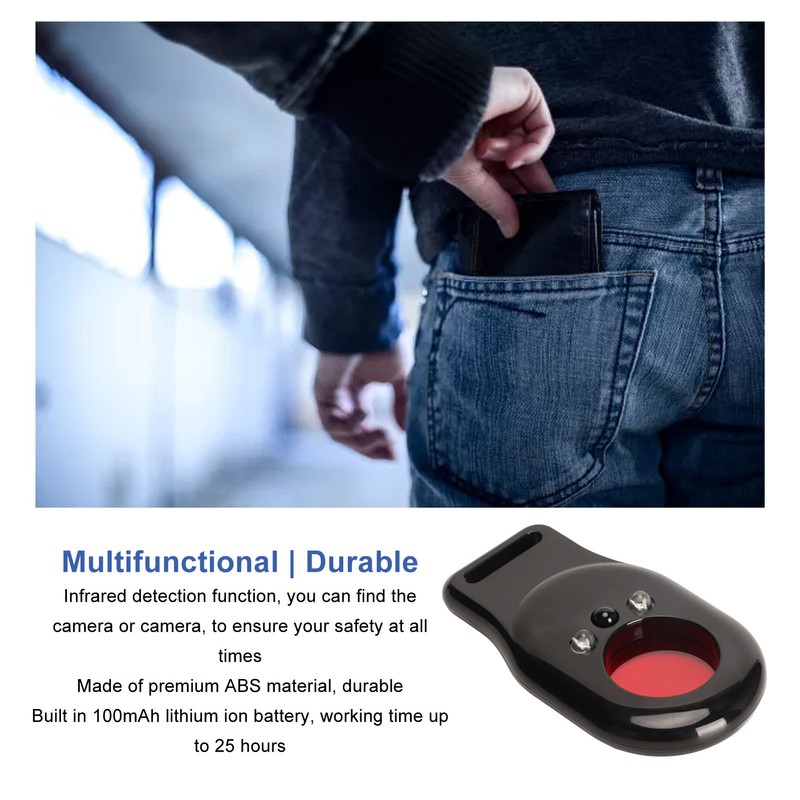 Camera Detector Vibration Alarm Portable High Accuracy IR Detector Scanner