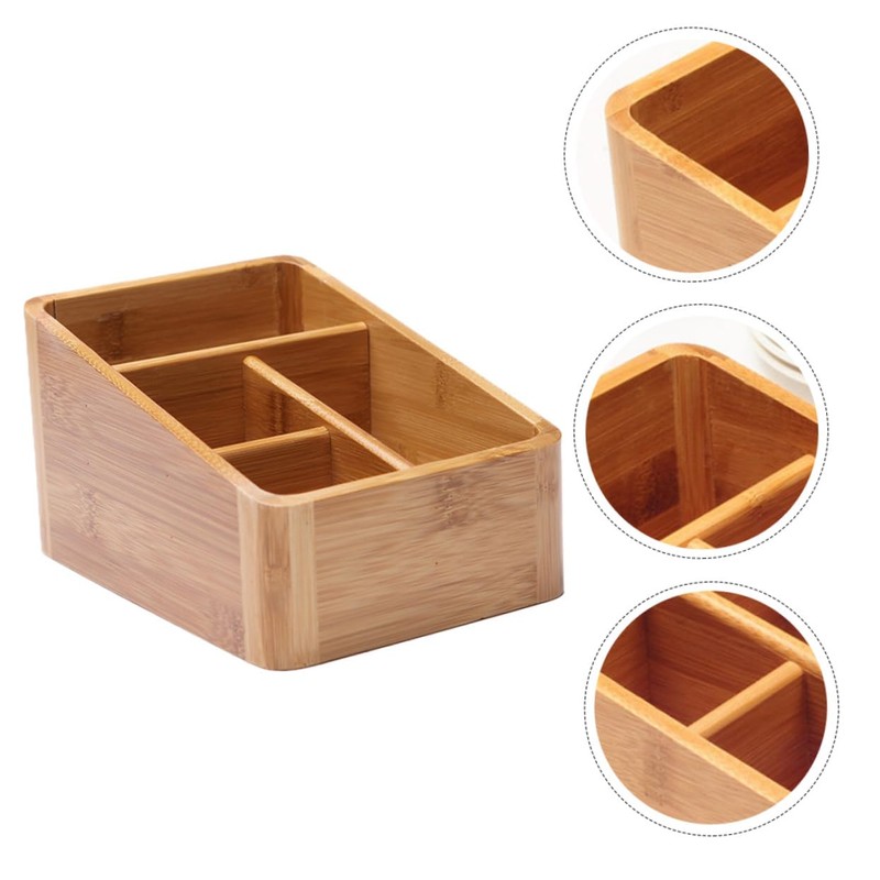 Gatuida 1Pc Desktop Storage Box Multi Compartment Makeup Organizer for