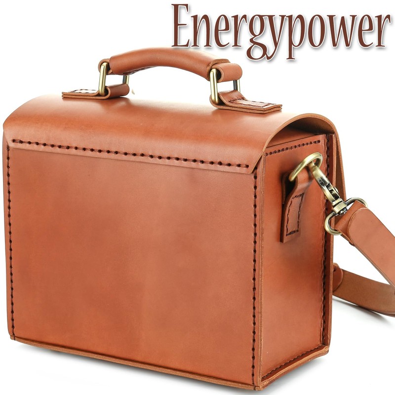 EnergyPower Natural Cowhide Leather Camera Bag for Sony α7 Series,