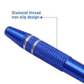 WELANGBN 1Pack 4 Prongs Chip Pick,Tweezers Stainless Steel 4-Claw Pick up Tool Jeweler's Pick-Up Tool, for Small Parts Pickup, Grabber for Nails Clamping Manicure Cotton Ball,Blue