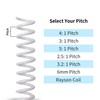 Rayson 5/8" Plastic Spiral Binding Coil, 140 Sheet Capacity, 4:1