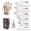 8 Pcs Knife Set with Acrylic Block, Stainless Steel Sharp
