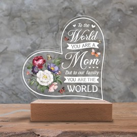 Gifts for Mum, to My Mom Night Light, Mom Birthday Gift, Mother Gifts from Daughter Son, Presents for Mother on Valentines Day, Mothers Day, Engraved Night Lamp (Color D)