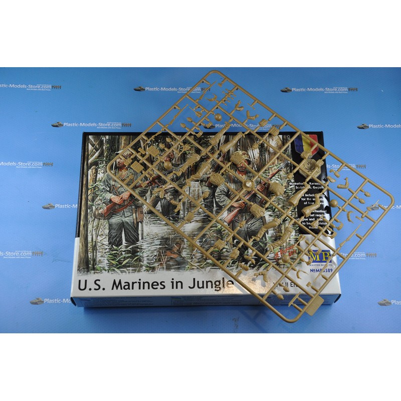 US MARINES IN JUNGLE 4 FIG WWII 1/35 MASTER BOX