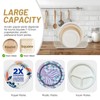 LVQVEV Paper Plate Dispenser, 7-12 Inch Disposable Plates Storage Organizer,