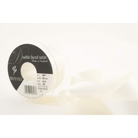 Berisfords 3501 35mm 419 Bridal White Double Satin Ribbon x 20mtr, 20m
