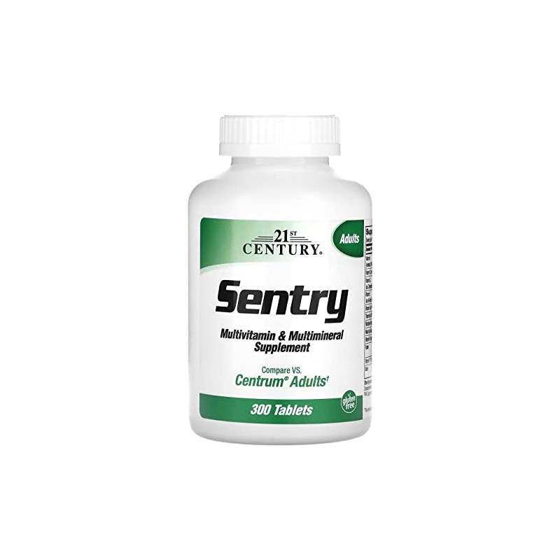 21st Century, Sentry, Multivitamin& Multimineral Supplement, Adults, 300 Tablets