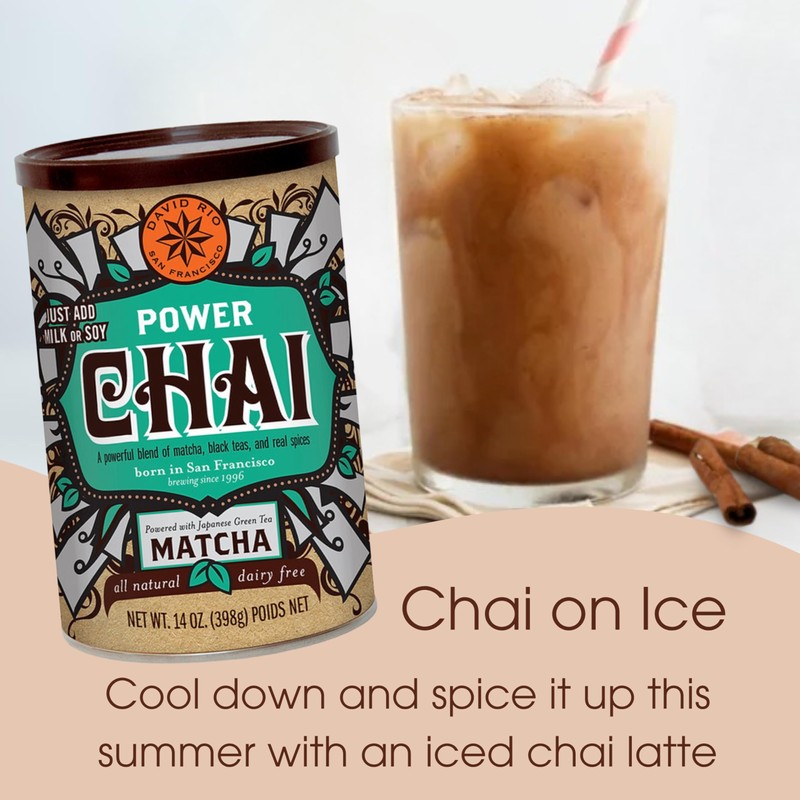 Power Chai Matcha Tea Latte Mix, 48 Oz, Japanese Matcha,