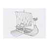 Large 'Viking Longboat' Temporary Tattoo (TO00042250)