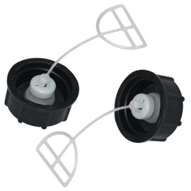 Pack of 2 Fuel Cap Chainsaw Oil Tank Cap Oil Cap Compatible with GX25/GX35/139 Lawn Mower Brush Cutter Motors (Black)
