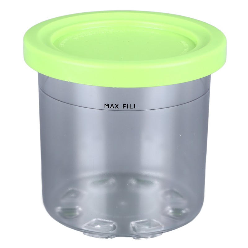 4Pcs Ice Cream Pints Containers and Lids Large Capacity Round
