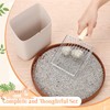 SiliFine Cat Litter Scooper Kit Wooden Handle Metal Cat Litter