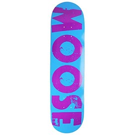 Moose Skateboard Deck Canadian Maple Bold Logo Blue 7.875"