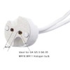MR16 G4 GU5.3 MR11 Socket,LED Halogen Lamp Holder Ceramic Body