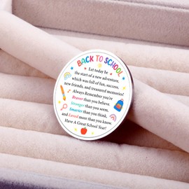 Back to School Supplies Inspirational Pocket Hug Token - Back-to-School Gifts for Students Cute Pocket Hug, First Day of School Stuff for Daughter Son, College High Middle School Student Essentials