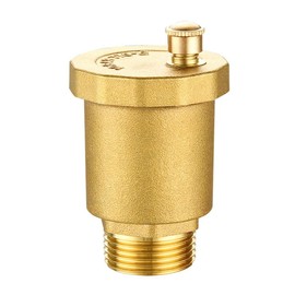 1 x Bleed Valve, Brass Automatic Bleed Valve, Male Thread, Bleed Outlet Valve for Boiler, Radiator, Solar Water Heater, Water Tank, Storage Tank (DN10 3/8 Inch)
