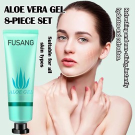 8 Piezas De Gel De Aloe Vera Orgánico Para El Cuidado De La Piel Después Del Sol, Gel Hidratante Natural De Aloe Vera Para Rostro Y Cuerpo, Humectante Facial Fácil A Portátil,