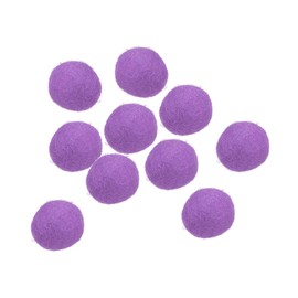 PATIKIL Wool Felt Balls Beads Wool Felting Woolen Fabric 2cm 20mm Purple for Home Crafts Handcrafts Project DIY Pack of 10