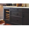 Goo-Ki 6 Pack Large Matte Black Drawer Knobs Kitchen Cabinet