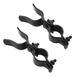 Chinflly Chain Link Gate Latch 1-1/4" x 1-3/8",Gate Fork Latch Fence Latches for Outdoor Fence,Galvanized Chain Link Farm Fence Gate Latches for Metal Gates(2 PCS,Black Coated)