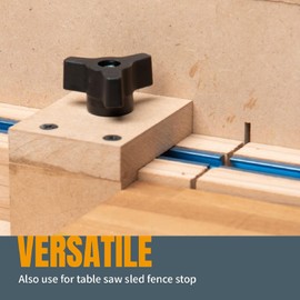 T-Track Knobs Kit, Stainless Steel M8x100mm Bolt Nut Washer Set for Woodworking Jigs Fixtures, T Slot T Track Clamping, Metalworking