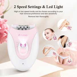 Epilator, Epilator for Women, 2-Speed Setting Facial Hair Remover, Smooth Glide Epilators for Women Face, Facial Hair Removal for Legs, Bikini Area, and Arms