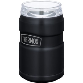 Thermos ROD-0021 MTBK Outdoor Series Cooler Can Holder, For 11.8 fl oz (350 ml) Cans, 2-Way Type, Matte Black