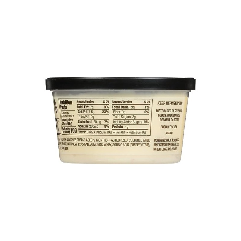 New Bridge Swiss & Almond Spread, 7 oz, 12 Pack