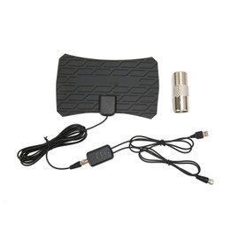 HD Digital TV Antenna 300 Miles Indoor/Outdoor HD Antenna Supports 4K 1080P Fire TV Stick and All Old TVs. (Black)