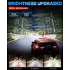 LEDKITO 20 inch LED Light Bar and 2PCS 4 Inch