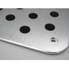Universal Aluminum Heel Pad Plate Floor Mat Non-Slip Rubber