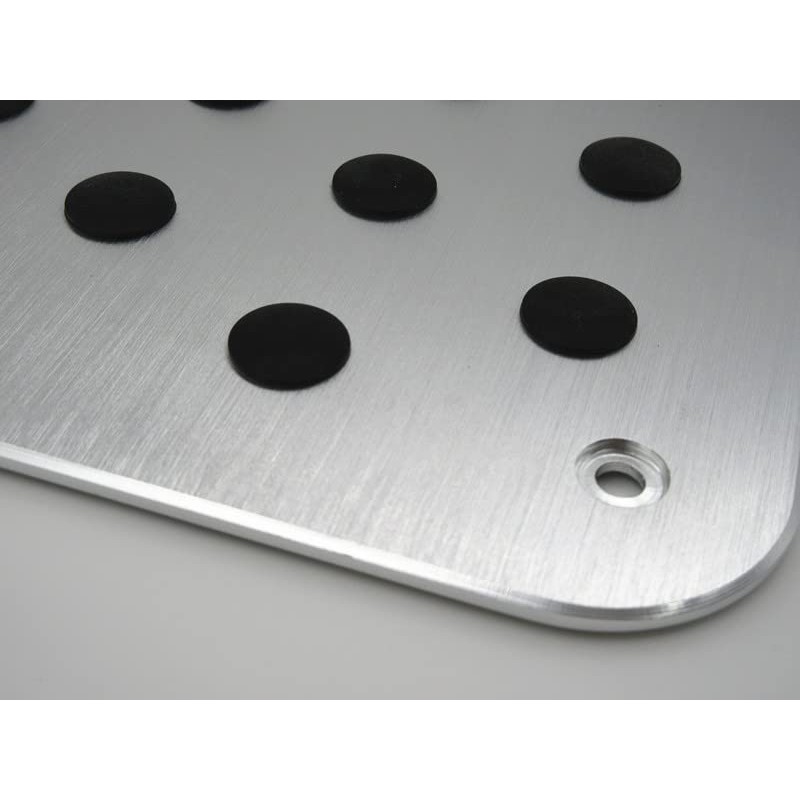 Universal Aluminum Heel Pad Plate Floor Mat Non-Slip Rubber