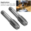 Yctze 2pcs High Speed Steel Metric Thread Tap, Straight Flute