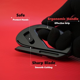 22Pcs Vinyl Wrap Tool Kit for Car Film & Wallpaper, Felt Squeegee, Utility Knife, Safety Cutter, Plastic Scraper, Tape Measure, Window Tint Application Smoothing Tools for Home Auto DIY Black Red