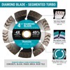Makita E-23313 4-1/2" Diamond Blade, Segmented Turbo, General Purpose
