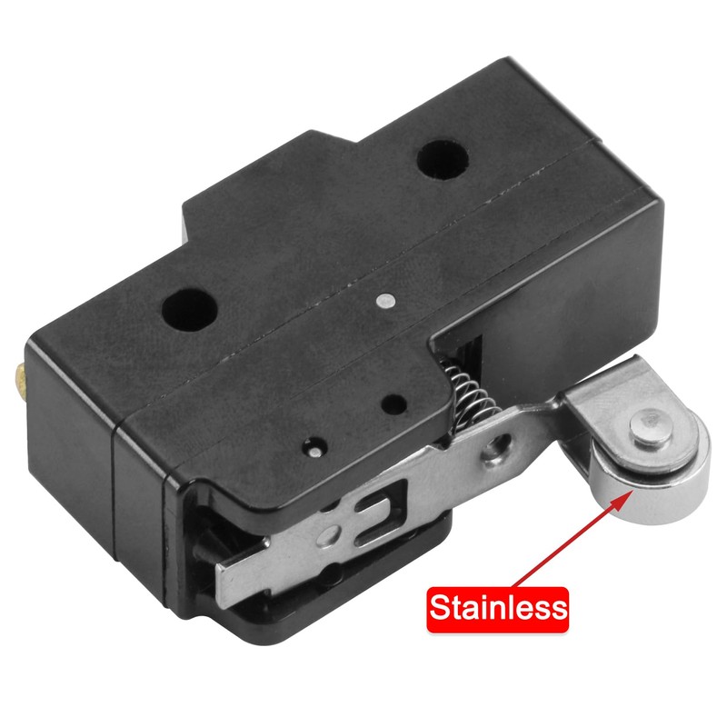 Heschen Small Micro Switch, Z-15GW22S-B, Momentary Contact Short Hinge Roller